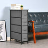 Fabric Cabinets Storage Unit Metal Frame Chest of Drawer Organiser Bedside Table