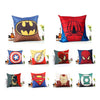 18" Marvel Pillow Case Super Hero Cushion Covers Sofa Cotton Linen Square Sofa
