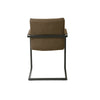 2 Pcs Faux Leather Dining Chairs Armchairs Office Kitchen Brown Grey Industrial