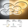 Aluminum LED Ceiling Lamp Ring Light Chandelier Lights Fixture Living Bedroom