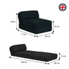 Jumbo Cord Z Bed Single Size Fold Out Chairbed Sofa Seat Foam Guest Futon Chair