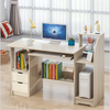 120cm PC Table Computer Laptop Desk Study Workstation With 2 Drawers Bookshelf