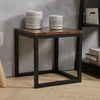 Industrial Retro Wood Bedside Table Sofa End Coffee Table Side Table Metal Frame