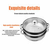 3TIER4PC INDUCTION HOB STAINLESS STEEL 28CM STEAMER POT PAN COOKER SET GLASS LID