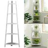 Wooden White Ladder Storage Rack Display Stand Shelving Unit Plant Flower Shelf