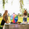 18" Color Prize Wheel Dry Erase Fortune Spinning Tabletop Win Game Party Stand