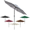 3M Round Garden Parasol Umbrella Patio Sun Shade Aluminium Crank Tilt