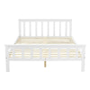 4ft6 Standard Double Bed Frame Solid Wood Pine with Slats Fit Mattress 190x135cm
