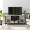 TV Stand TV Console Unit with Shelves Cabinet with Storage Louvred Doors LTV43MB