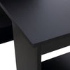 120cm Computer Desk Bookshelf Writing Table Workstation 6 Shelves Black