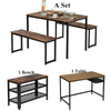 Rustic Industrial Table Chair Bar Table Set Kitchen Dining Table Wood Metal Legs