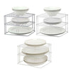 3 Tier Corner Kitchen Plate Rack Holder Cupboard Shelf Insert Tidy Organiser