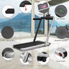 2 in 1 Folding Treadmill Electric Walking Running Machine Bluetooth LED Display