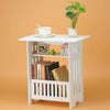 Bedside Table Cabinet Side End Table Nightstand Storage Organizer Home Stand UK