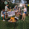 Fire Pit Folding Steel BBQ Camping Garden Patio Outdoor Heater Burner With Cover