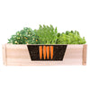 Square Wooden Garden Planter Patio Box Flower Plant Pot Trough Raised Bed Widen