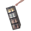 Mondeer 8/12 pcs Stackable Shoe Organiser Boxes Shoe Cabinet Transparent/Black