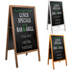 Large Vintage Wooden A-Frame Chalk Board Wedding Restaurants Shop Message Board