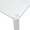 Glass Nest of Tables 3 Clear Black Modern Set Side Lamp End Table