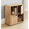 FREE STANDING CUBE 2 3 4 TIER WOODEN BOOKCASE STORAGE SHELF UNIT DISPLAY WOOD
