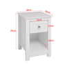 Wooden Nordic Sofa Side End Table Bedside Cabinet Nightstand with Drawer Shelf