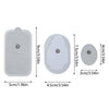 20PCS Reusable Electrode Pads For Tens Machine Replacement Gel Therapy Massager