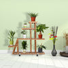 Pinewood Solid Plant Stand Shelf MULTI TIER Flower Pots Storage Display Wheeled