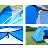 Pop Up Tent Automatic 3-4 Man Person Family Tent Camping Festival Shelter Beach.