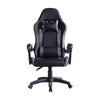 Grey Ergonomic Gaming Chairs Faux Leather Adjustable Swivel Computer Desk Chair