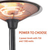 Electric Patio Heater Outdoor Garden Warmer Standing Halogen Heating Pull Switch