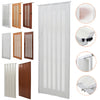 Lockable PVC Folding Concertina Sliding Door Glass Panel Washable Bi Divider UK