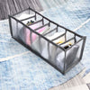 Set of 3 Underware Sock Bra Tie Drawer Divders Baby Clothes Organizer Box Grey
