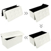 Folding Storage Ottoman Seat Stool Footstool Toy Storage Box Small/Large UK