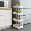 Narrow Slim Kitchen Storage Trolley Fruit Vegetable Gap Rack Basket Shelf Cart