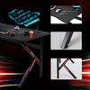 110cm Gaming Desk PC Table Headphone Hook Ergonomic Office Home Study Writing UK