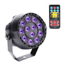 Black 12 LED UV Light DMX Stage Par Lighting Disco Bar DJ Light Show Spotlight