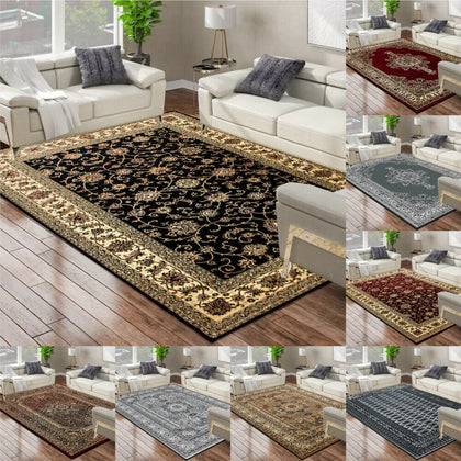 Luxury Traditional Area Rugs Small & Large Runner Rug Living Room Bedroom Carpet