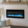 Large Wall Mounted Electric Fireplace Insert Heater Adjustable LED Flame Remote