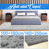 UK NEW Multi Size Fluffy Rugs Anti-Skid Area Rug Dining Room Hallway Carpe