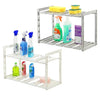 Adjustable Under Sink Kitchen Rack Plastic Shelf Caddy Organiser Storage Tidy