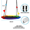 100cm Giant Nest Web Rope Hanging Tree Swing Seat Climbing Frame Round Backyard
