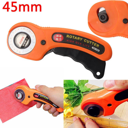 45mm Professional Round Rotary Cutter Sewing Quilting Roller Fabric Cutting Tool