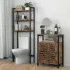 HOOBRO Bathroom Storage Cabinet Floor Standing Cabinet Kitchen Storage Cupboard