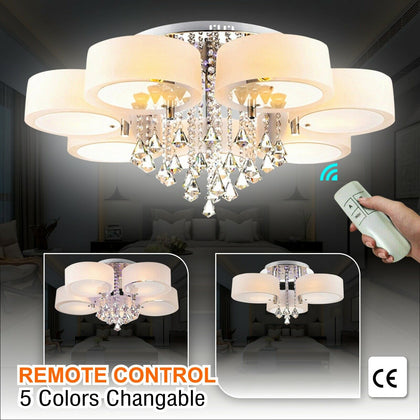 LED Crystal Ceiling Light Chandelier Lamp Kitchen Bed Modern Living room Lights