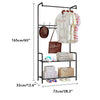 Clothes Rail Rack Garment Dress Hanger Display Stand w/ Shoe Rack Storage Shelf