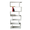 WestWood Modern Book Shelves | 6 Tier S Shape Bookshelf Case Storage - PB01