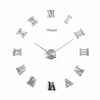 3D DIY Extra Large Roman Numerals Luxury Mirror Wall Sticker Clock Home Decor UK
