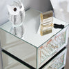 Bedroom Luxury Mirrored Bedside Table Nightstand Unit Cabinet Chest of 3 Drawers