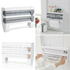 Kitchen Organizer Paper Towel Holder Cling Film Cutting Blades Sauce Bottle Rack