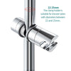 Adjustable Bathroom Shower Head Holder Riser Rail Bracket Chrome